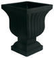 Leyla Double Walled Large Urn Planter, Caviar Black