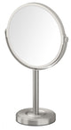 Latitude II Table Vanity Mirror, Satin Nickel