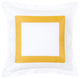 Mustard Flange Accent Pillow Cover, 20"x20"