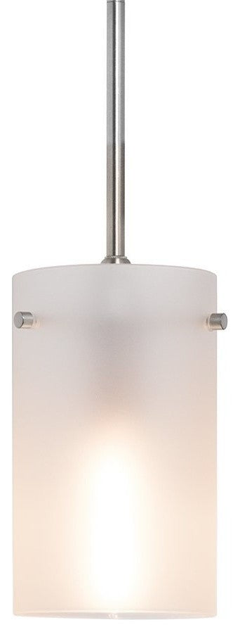 Effimero 1-Light Stem Hung Pendant Lamp, Medium, Brushed Nickel