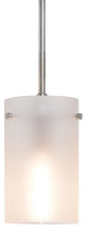 Effimero 1-Light Stem Hung Pendant Lamp, Medium, Brushed Nickel