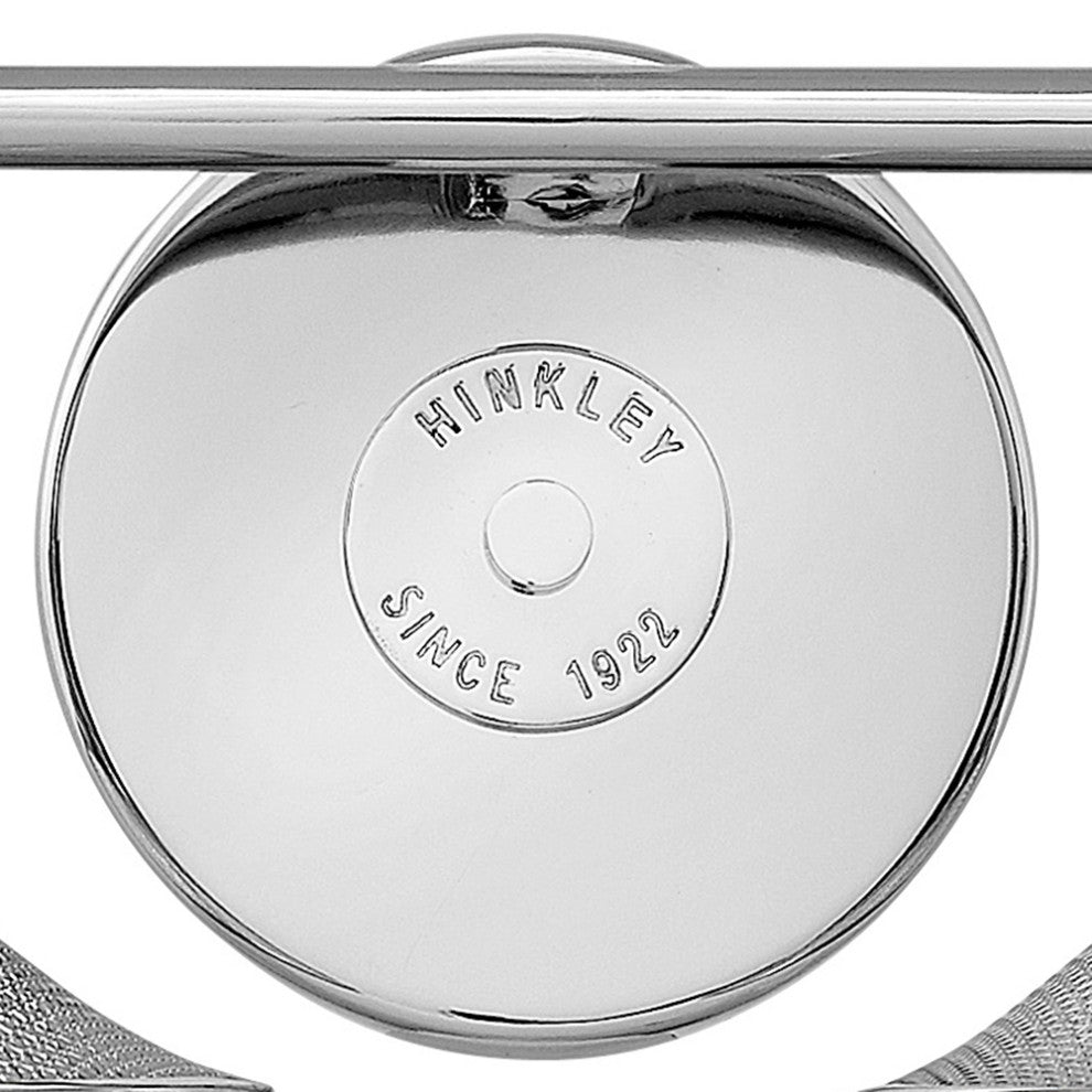 Hinkley Rigby Small Two Light Vanity, Polished Nickel