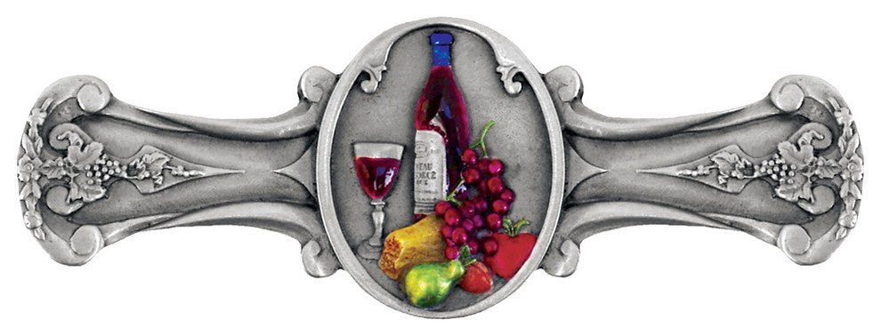 Best Cellar Wine Pull, Antique Pewter, Pewter Hand Tinted