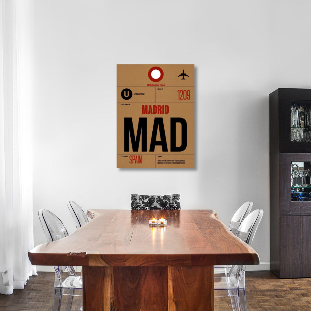 "MAD Madrid Luggage Tag 2" Fine Art Print