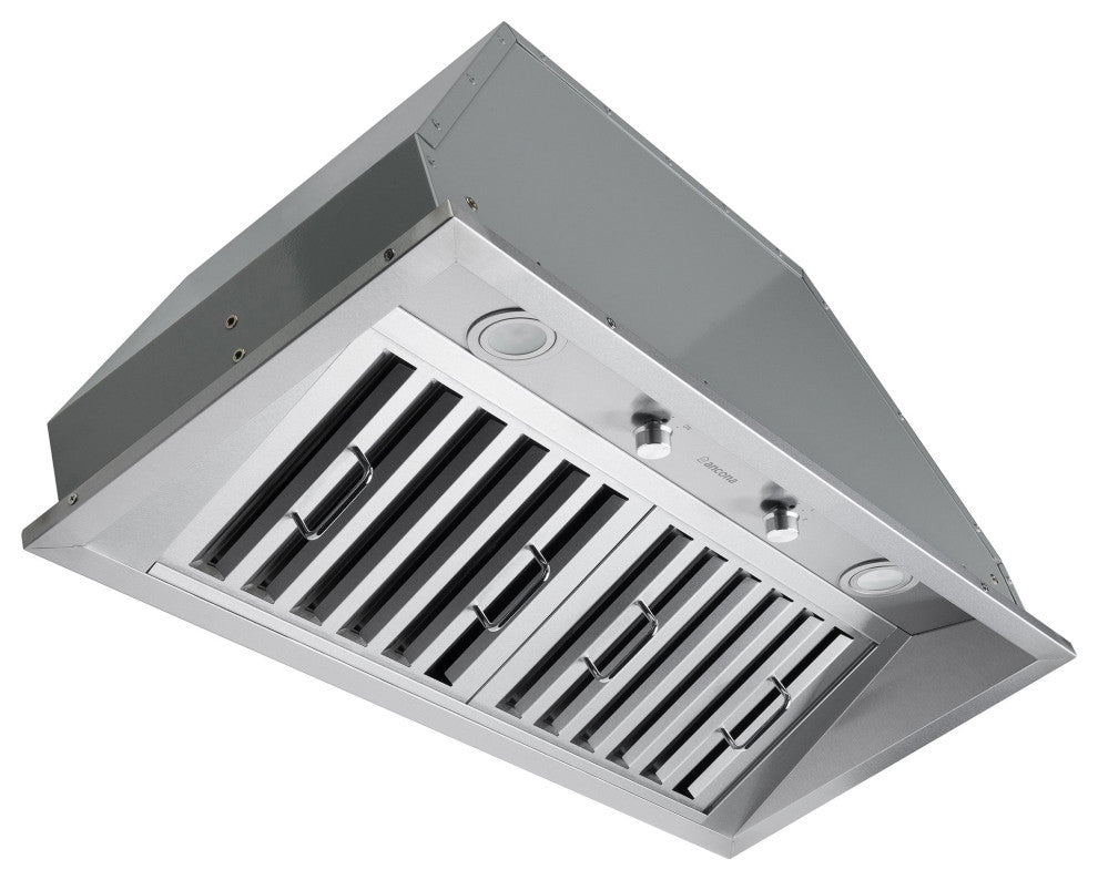 Ancona Pro 34" 600 CFM Ducted Insert Range Hood, Stainless Steel