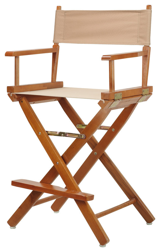 024" Director's Chair Honey Oak Frame-Tan Canvas