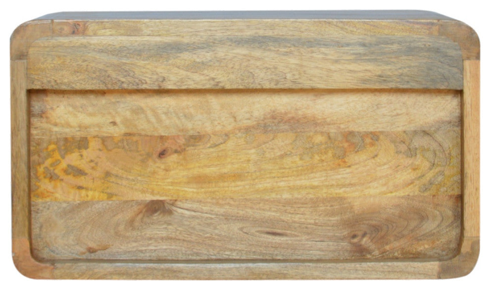 Large Floating Curve Open Slot Bedside