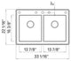 33.0625-in x 22.0625-in Drop-in Radius Granite Kitchen Sink