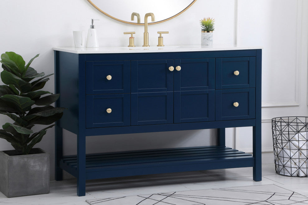 Tucker Blue 48" Single Sink Bathroom Vanity