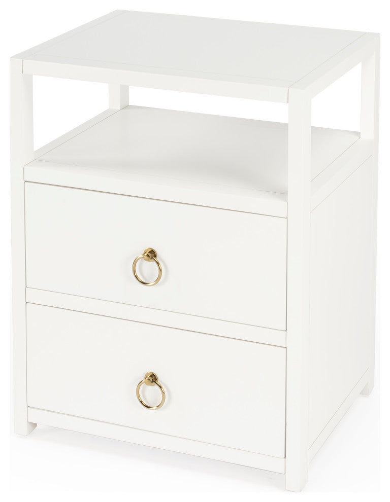 Butler Lark Nightstand, White
