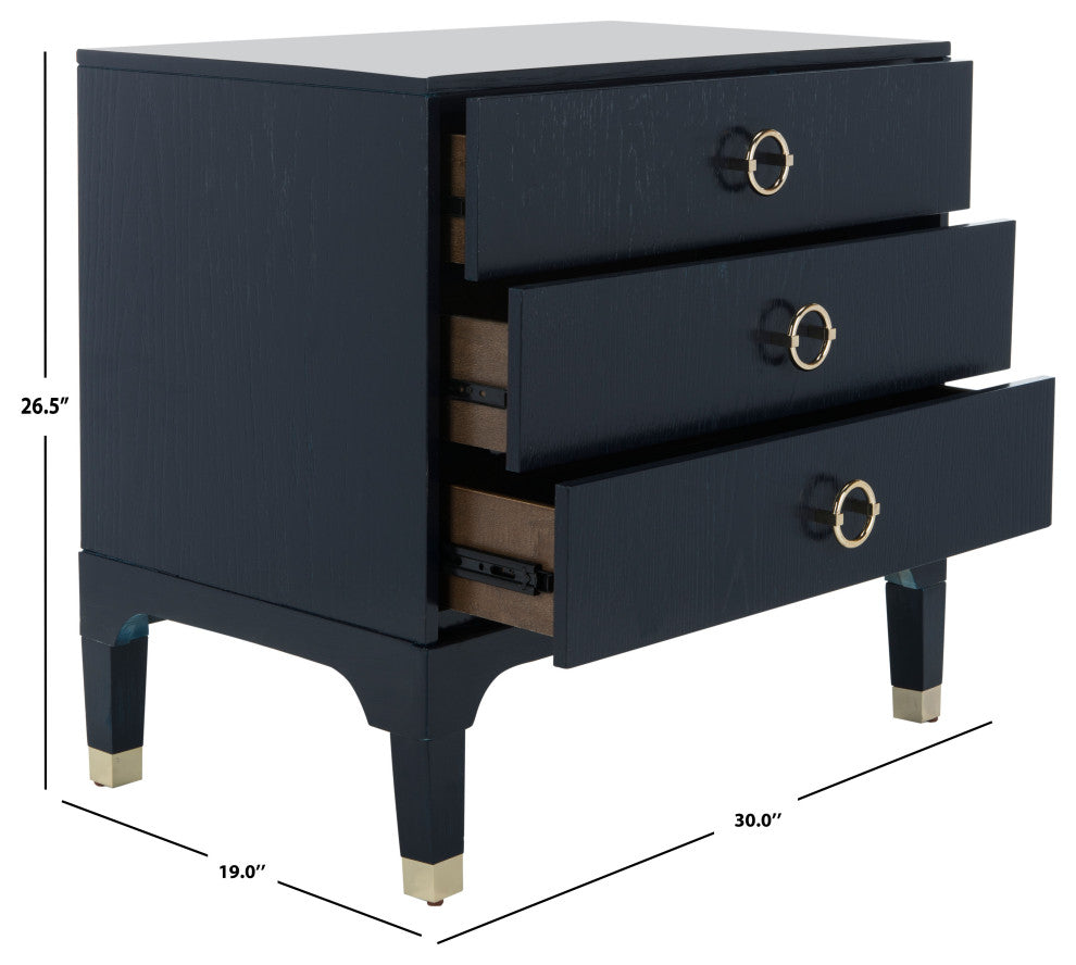 Safavieh Lorna Night Stand, Navy