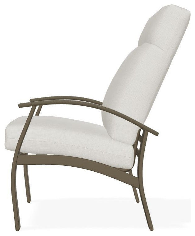Belle Isle Cushion Outdoor Armchair, Grasscloth Buff/Beachwood