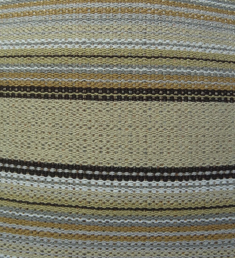 Lexington Park Taupe and Brown Handmade Luxury Pillow, 26"x26"