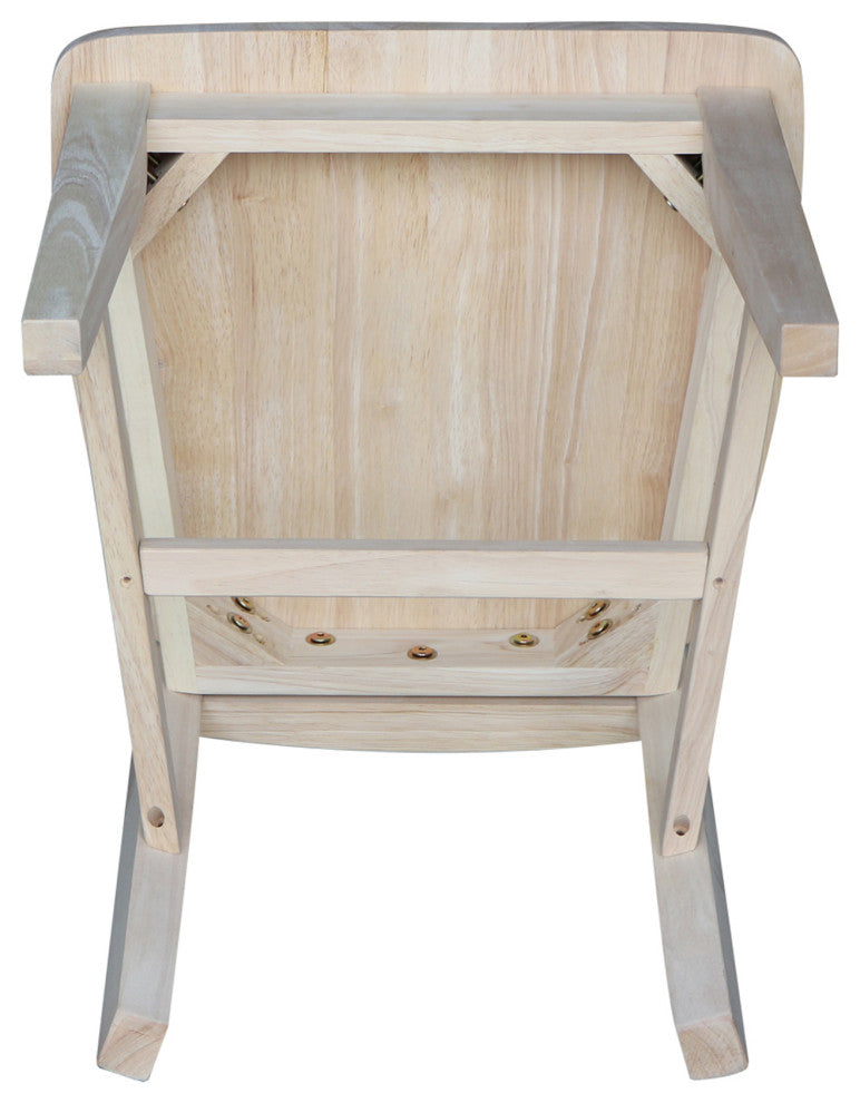 Set of Two Tall Mission Chairs, Unfinished