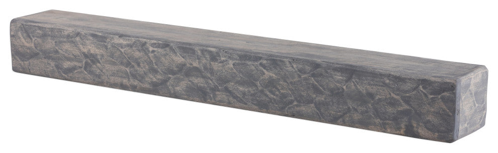 Rough Hewn Fireplace Shelf Mantel, Gray Ash, 72"