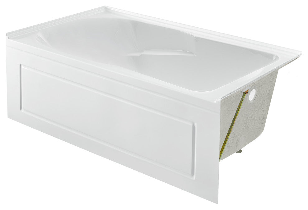 Concorde 60"x32" Acrylic, Alcove, Left-Hand Drain