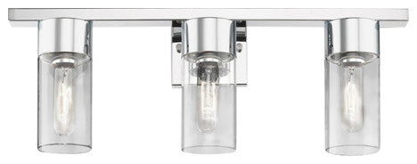 Carson 3 Light Polished Chrome Vanity Sconce
