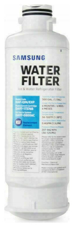 2 Pack Fit for Samsung DA97-17376B HAF-QIN Refrigerator Water Filter DA97-08006C