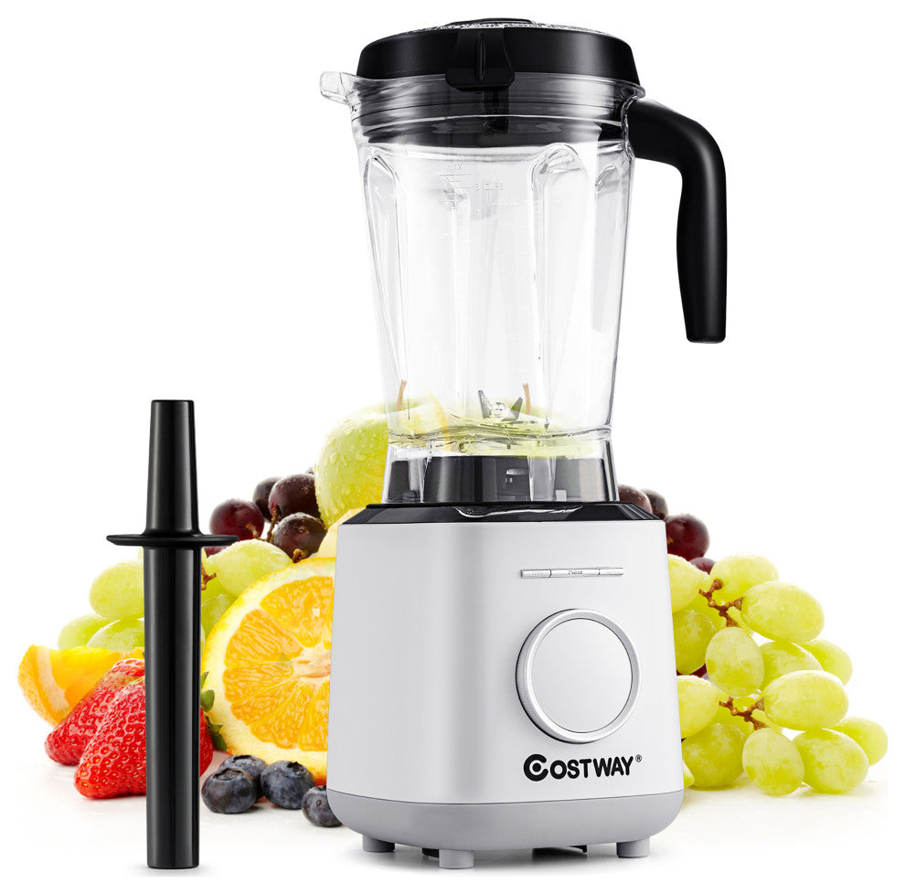 Costway 1500W Countertop Smoothies Blender 10 Speed w/ 6 Pre-Setting Programs