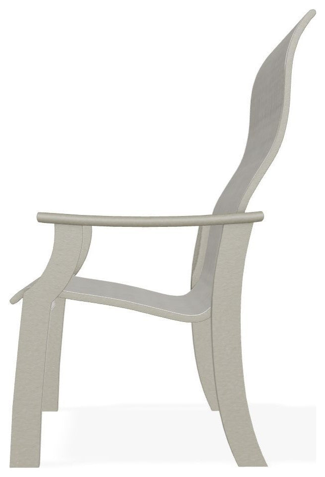 St. Catherine Sling Outdoor Armchair, Deacon/Storm