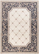 Avalon 5614 Ivory and Gray Courtyard Rug, 5'3"x7'7"