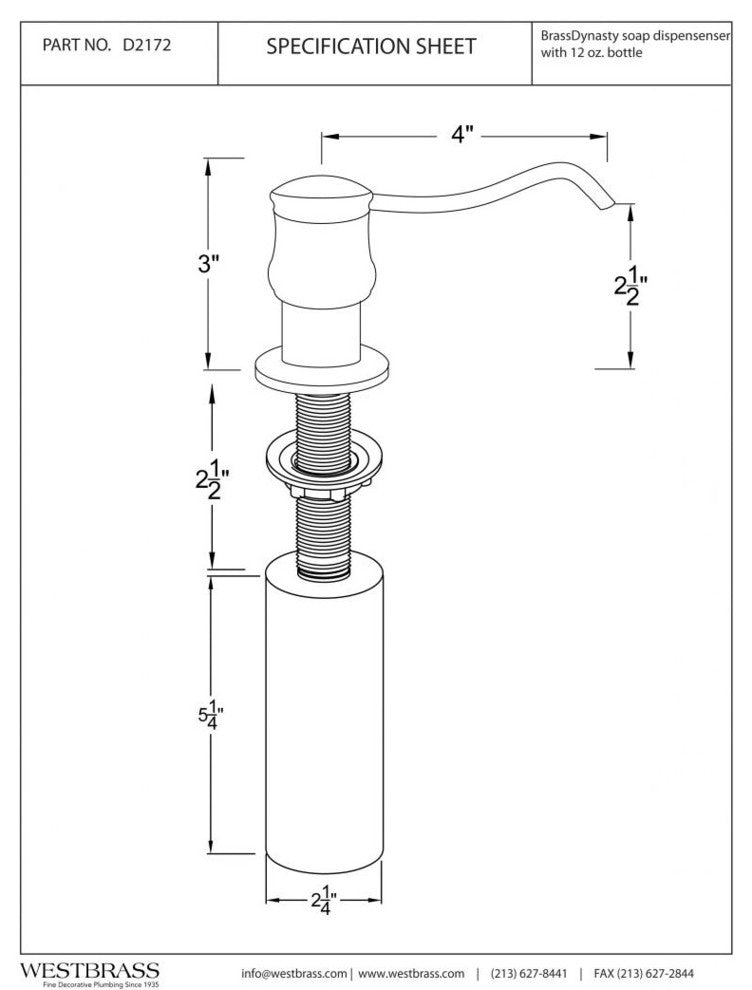 Dynasty Soap/Lotion Dispenser In Polished Chrome