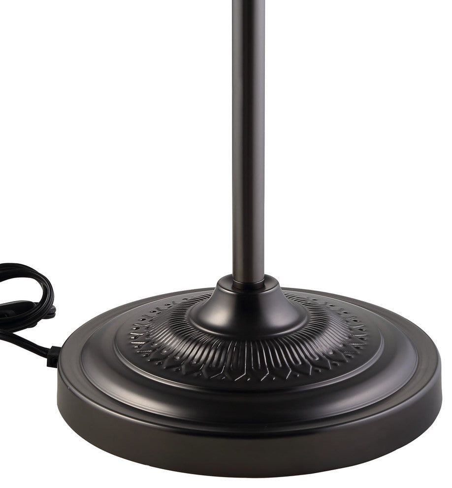 Modern Urban Contemporary Metal Table Lamp, Black Steel