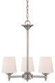 Darcy 3-Light Chandelier, Brushed Nickel