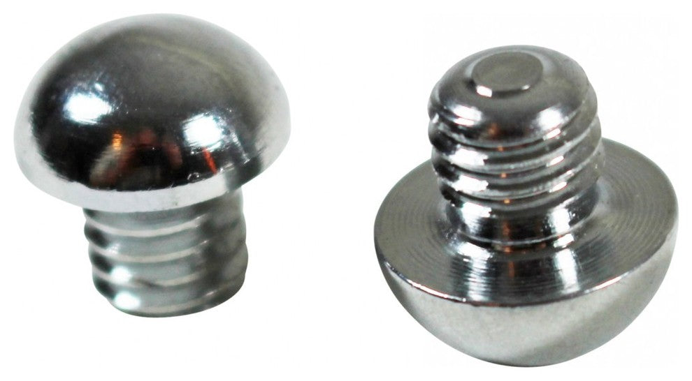 Door Hinges Bright Chrome Large Button Hinge Finial Pair |