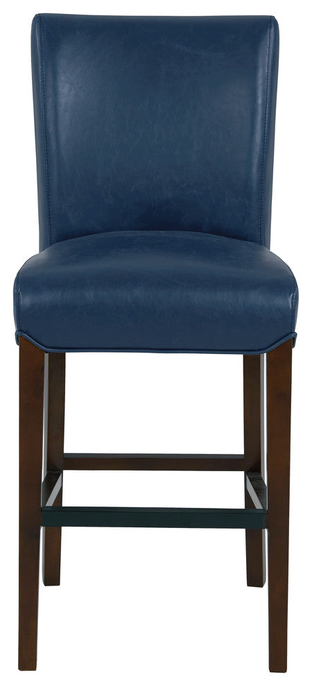 Milton Fabric Stool, Vintage Blue, Counter Stool, Bonded Leather