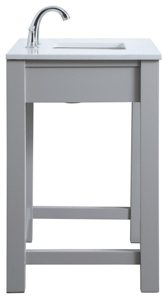 36" ADA Compliant Bathroom Vanity, Gray