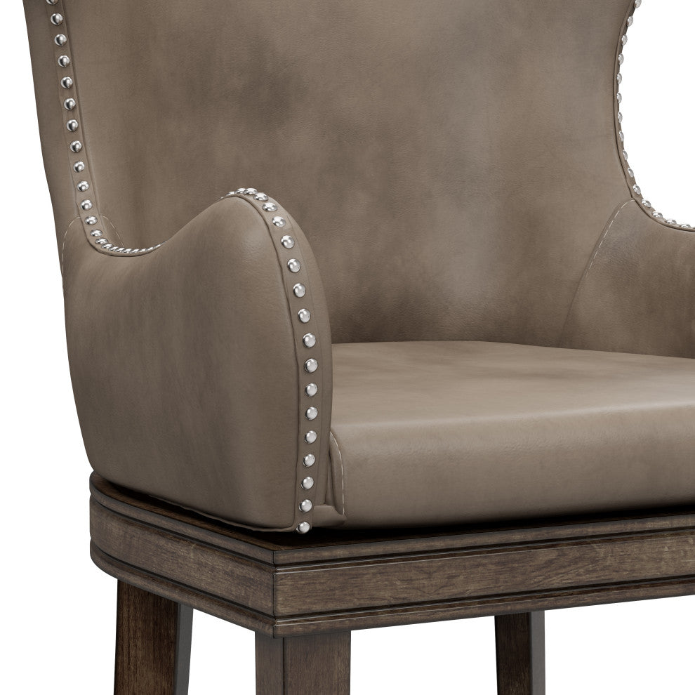 Hillsdale  Caydena Swivel Stool, Taupe, Barstool