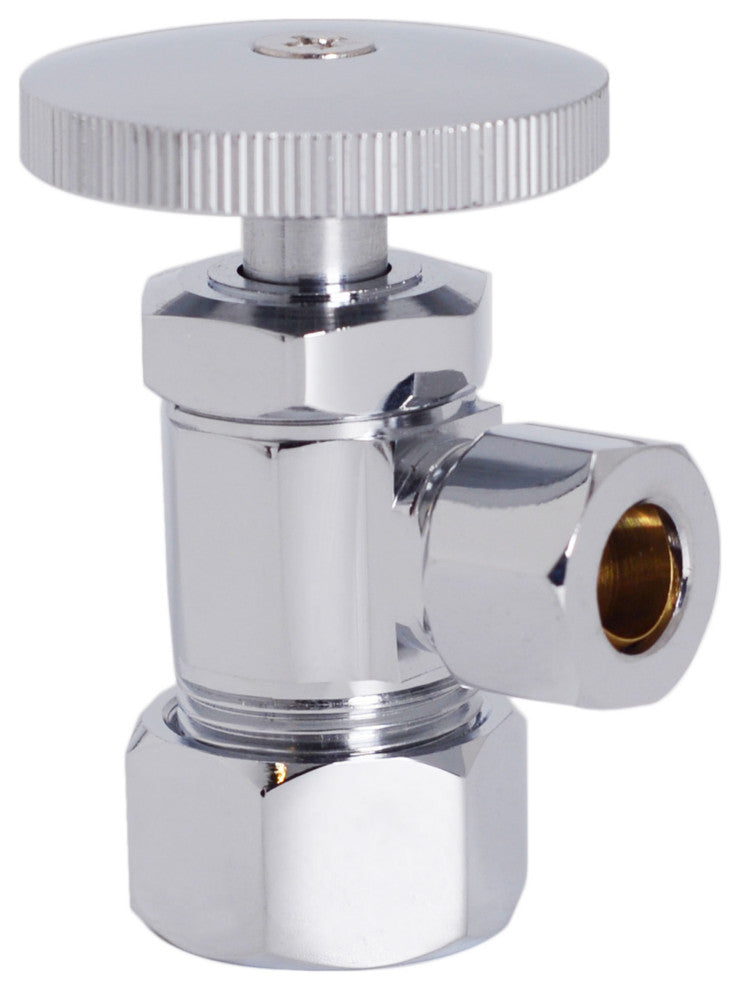 Toilet Kit - 5/8" Od X 3/8" Od X 20" Flat Head In Polished Chrome, Polished Chrome
