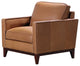 Divani Casa Naylor Modern Brown Italian Leather Split Chair