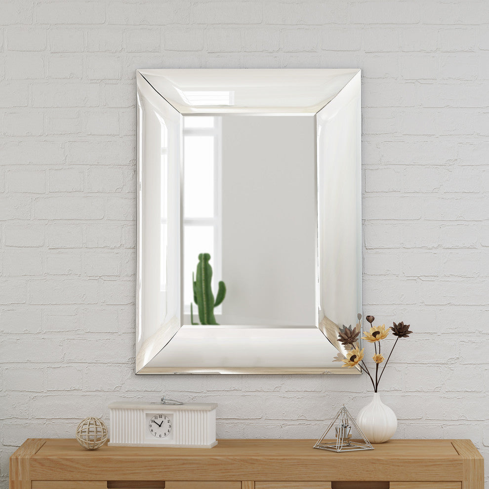 GDF Studio Sibyl Glam Rectangular Wall Mirror