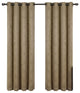 Bella Blackout 2PC Embossed Grommet Panels, Taupe, 104"x108"