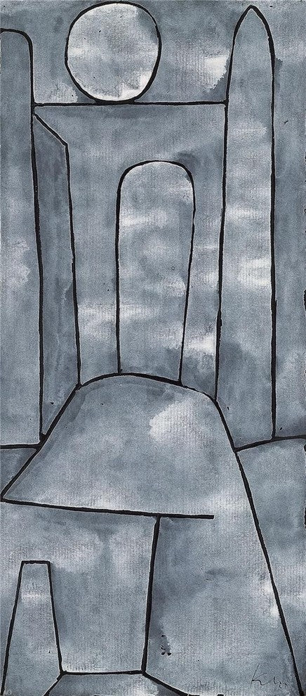 Paul Klee A Gate - 15" x 30" Premium Canvas Print
