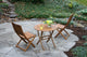 3-Piece Eucalyptus Folding Bistro Set