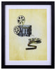 Contemporary Movie Projector and Film Framed Wall Art