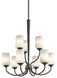 Kichler Aubrey Nine Light Chandelier 43666OZ