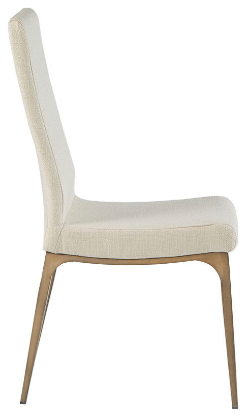 Madison Park Dining Chairs Set of 2 With Bronze Metal Legs