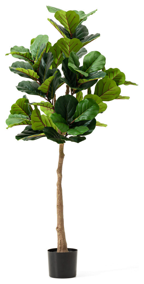 5' Faux Fiddle Leaf Fig Tree in Pot