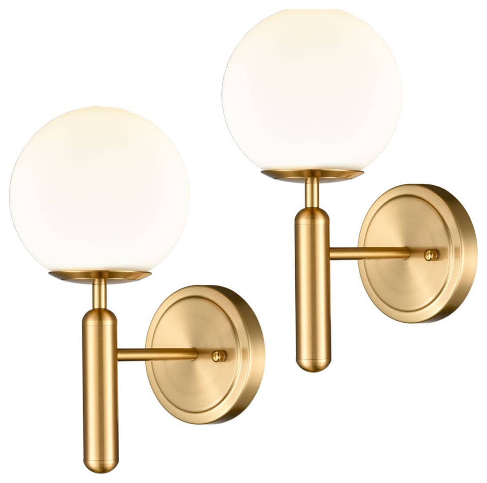 Mid Century Modern Wall Sconce, Set of 2