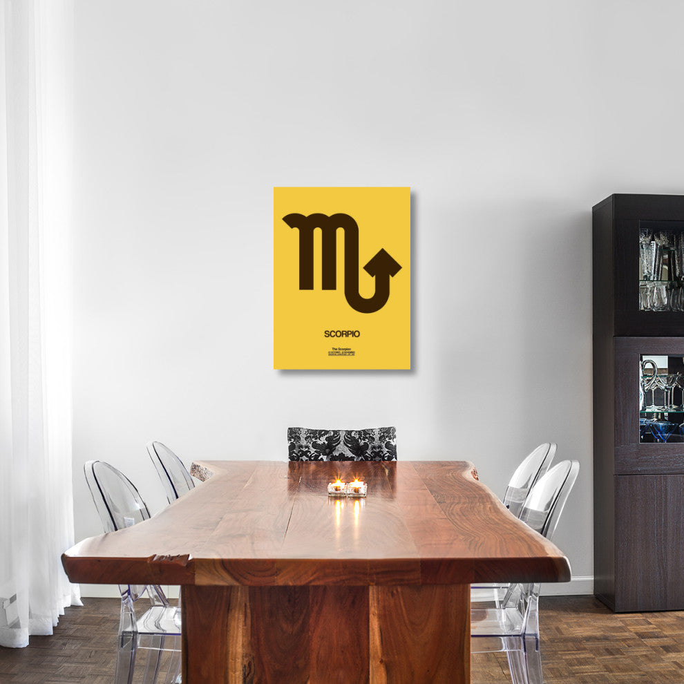 "Scorpio Zodiac Sign Brown" Fine Art Print
