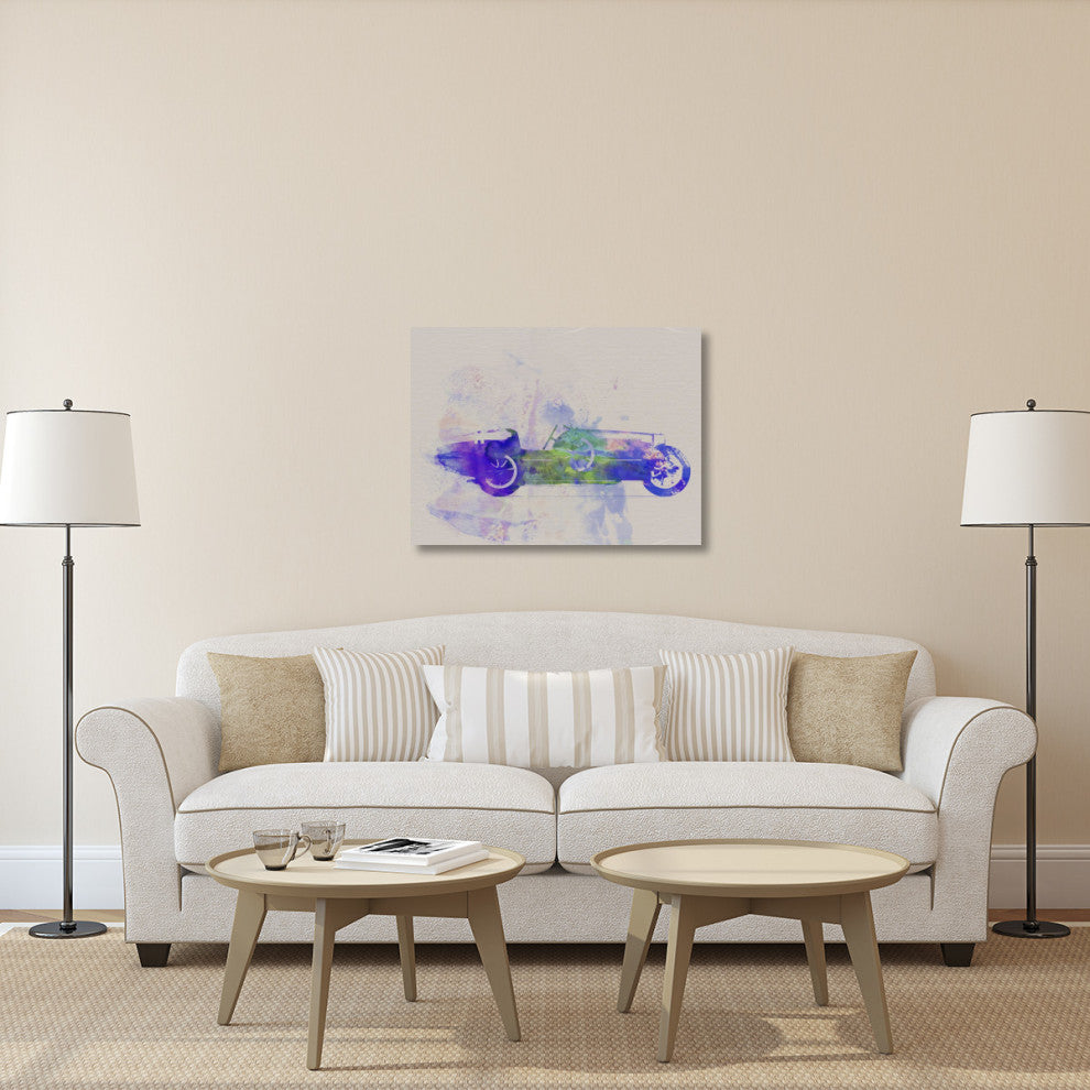 "Bugatti Type 35 R Watercolor 2" Fine Art Print