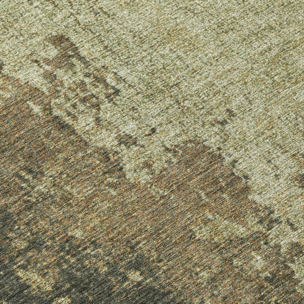 Machine Washable Indoor/Outdoor Chantille ACN1904 Olive 2'6" x 3'10" Rug