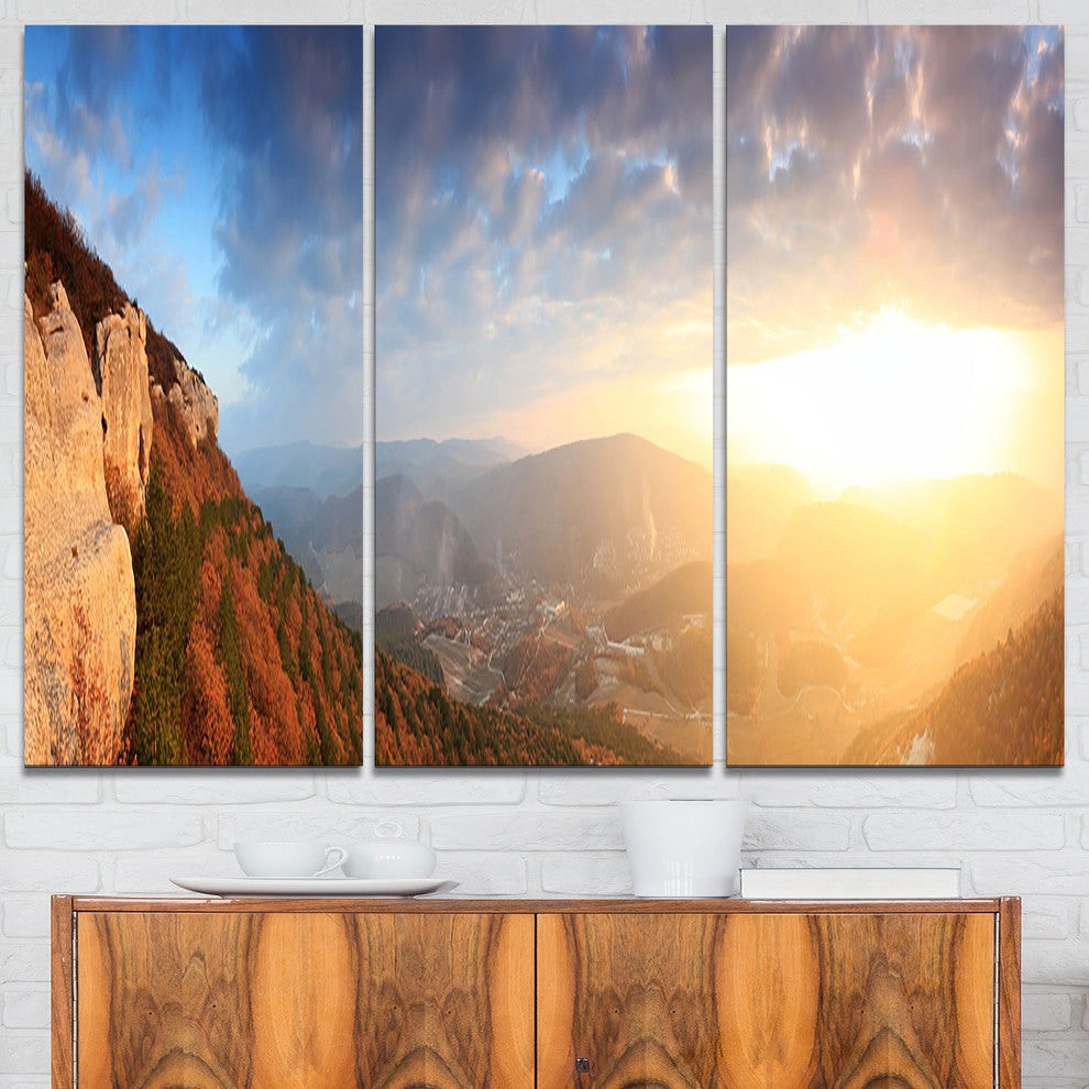 "Cave City Eski-Kermen" Photography Wall Art, 3 Panels, 36"x28"