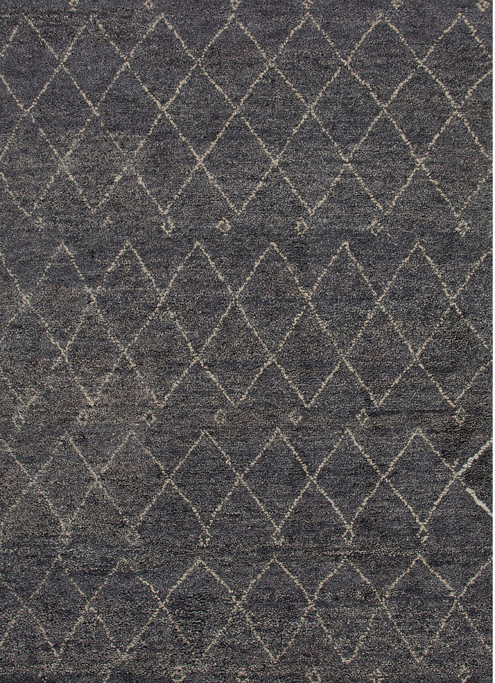 Jaipur Living Casablanca Hand-Knotted Trellis Gray/White Area Rug, 9'6"x13'6"