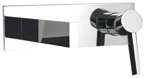 Caso Wall-Mounted Faucet, Chrome, Without pop-up drain