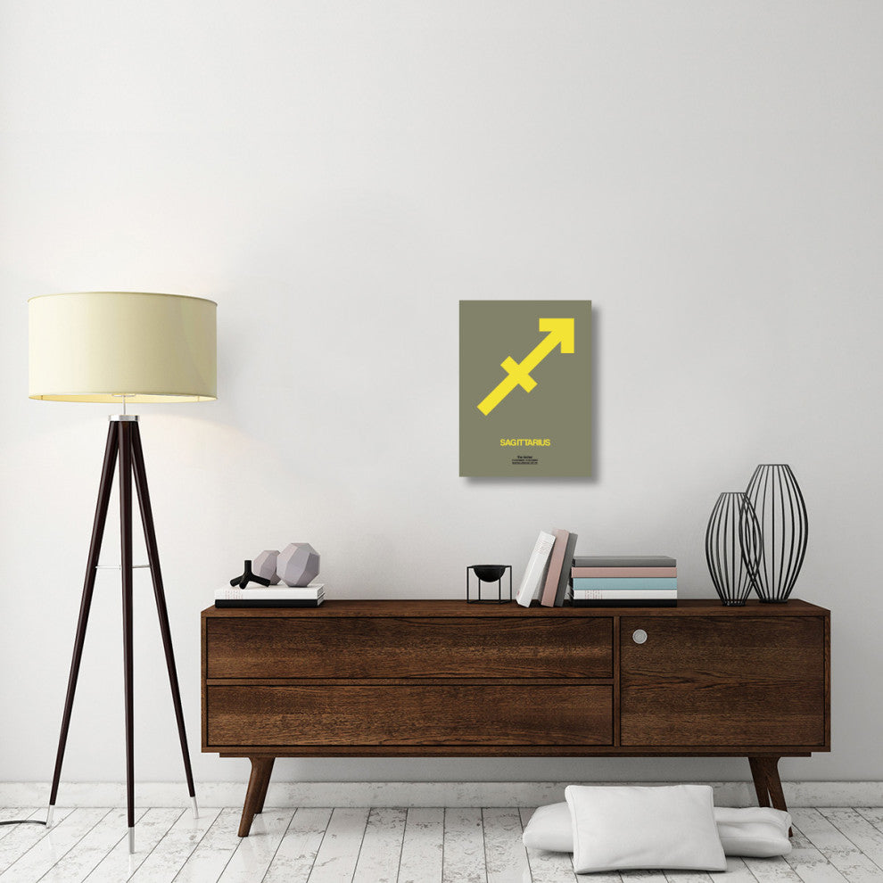 "Sagittarius Zodiac Sign Yellow" Fine Art Print